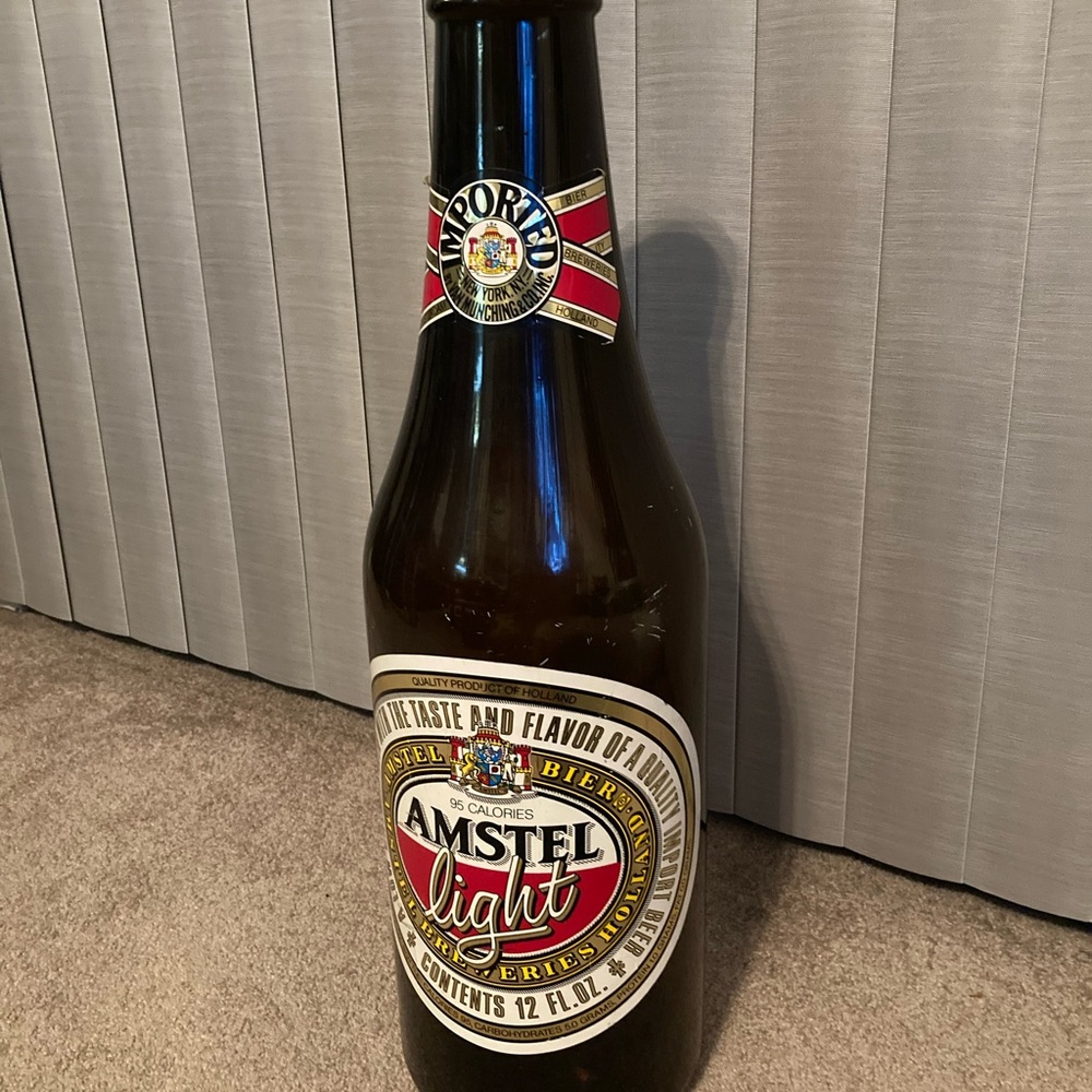 Amstel light beer plastic 80s display 24 inches tall